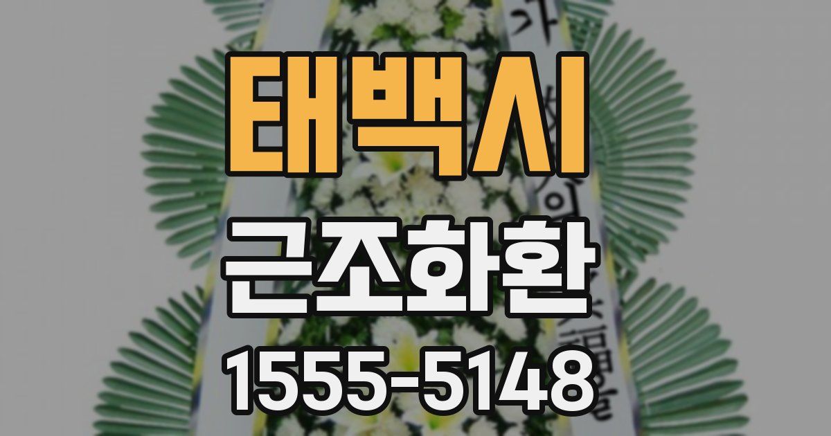 태백시 근조화환