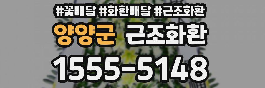 양양군 근조화환