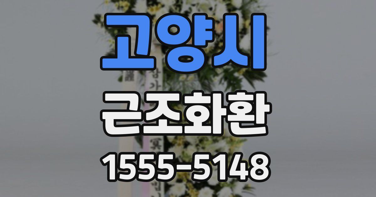 고양시 근조화환