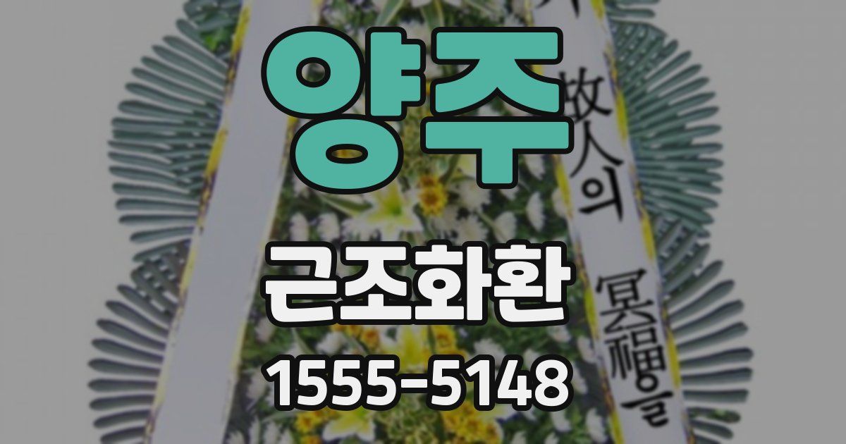 양주 근조화환