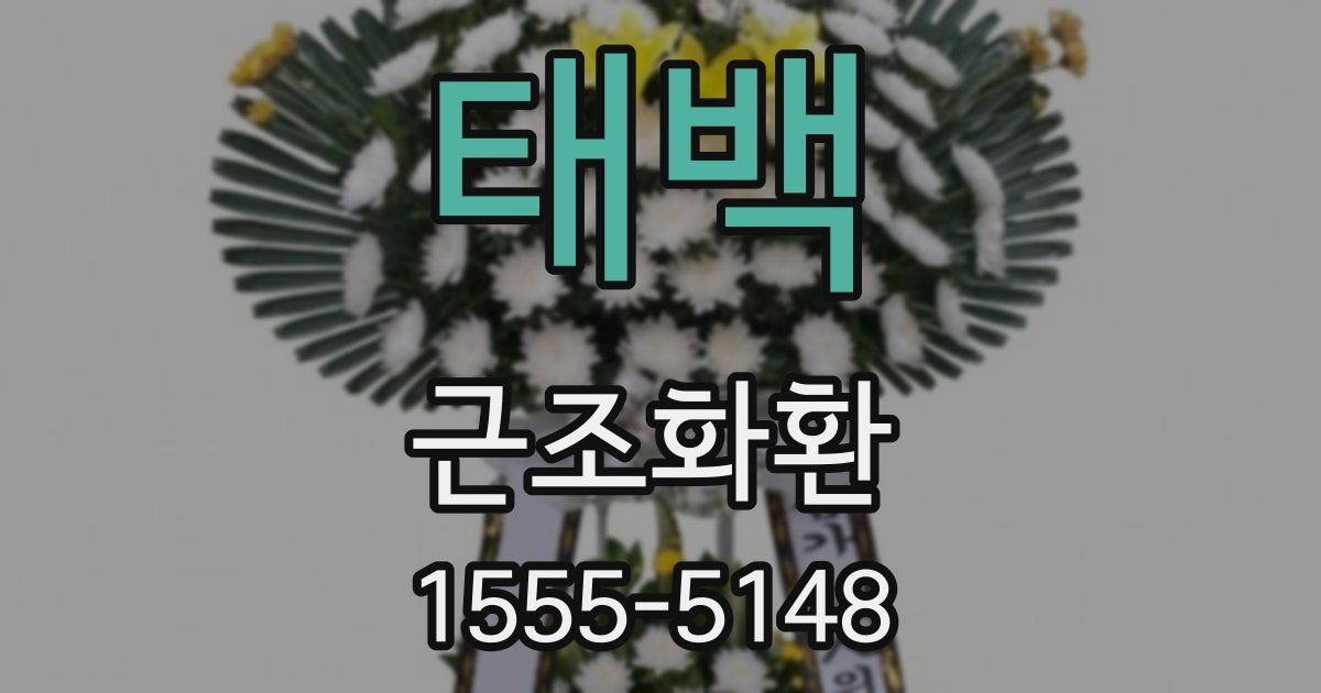 태백 근조화환