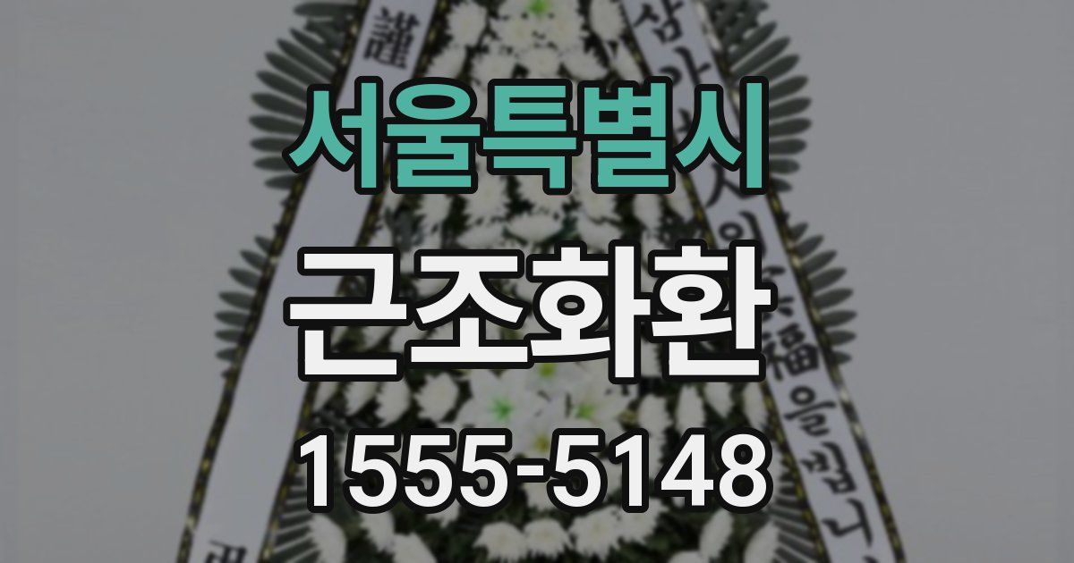 서울특별시 근조화환