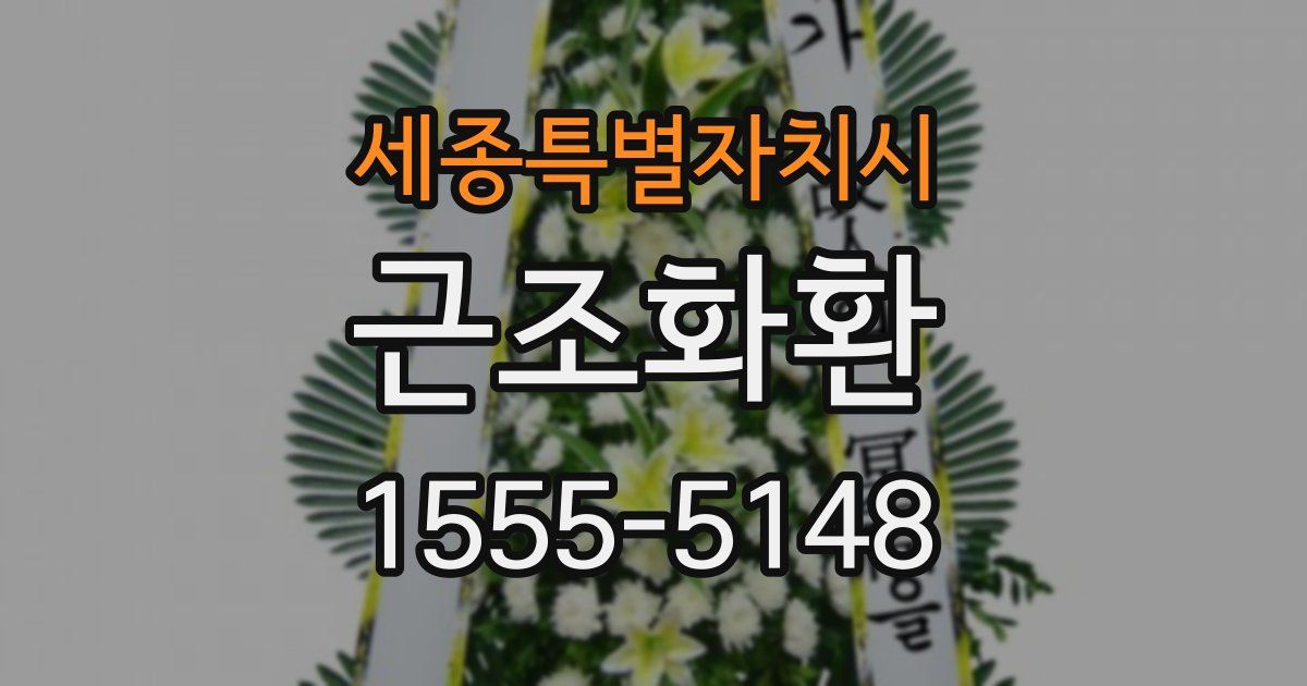 세종특별자치시 근조화환