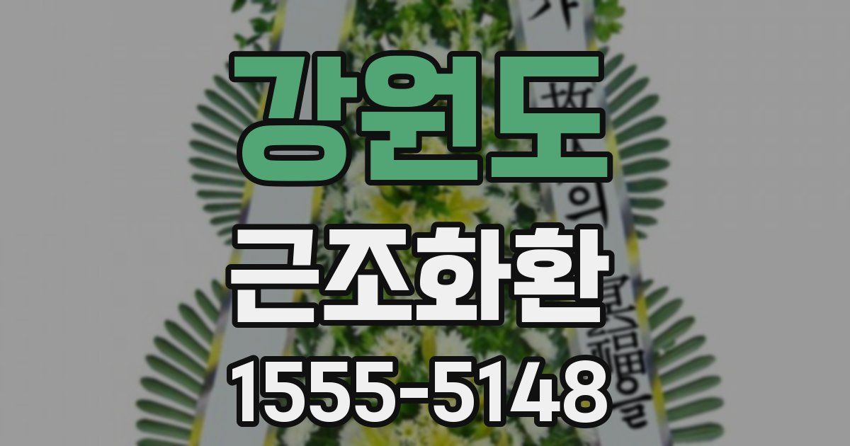 강원도 근조화환