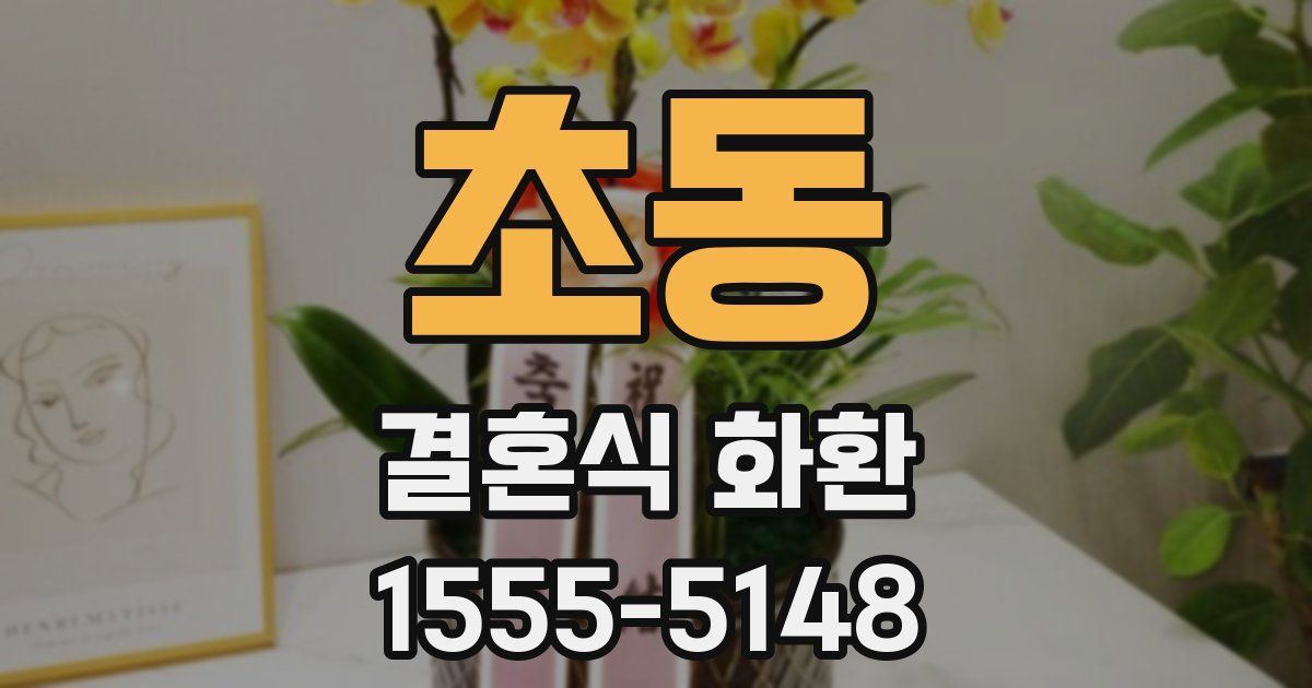 초동 결혼식 화환
