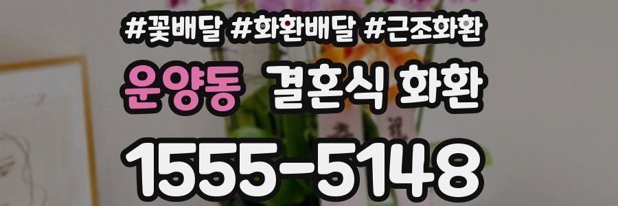 운양동 결혼식 화환