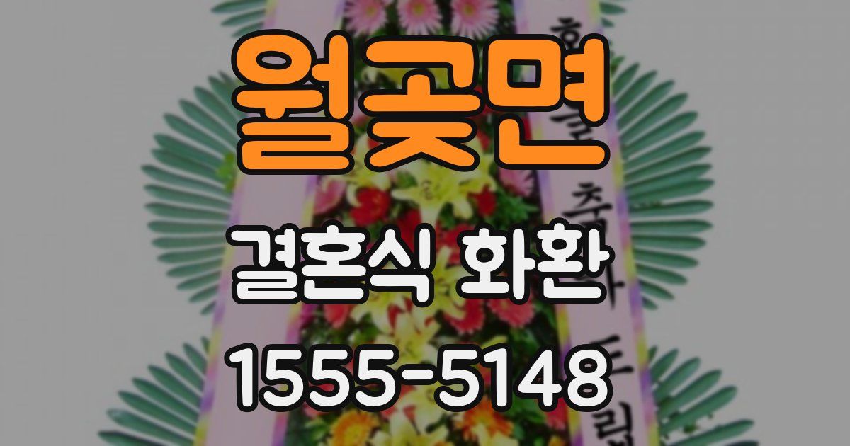 월곶면 결혼식 화환
