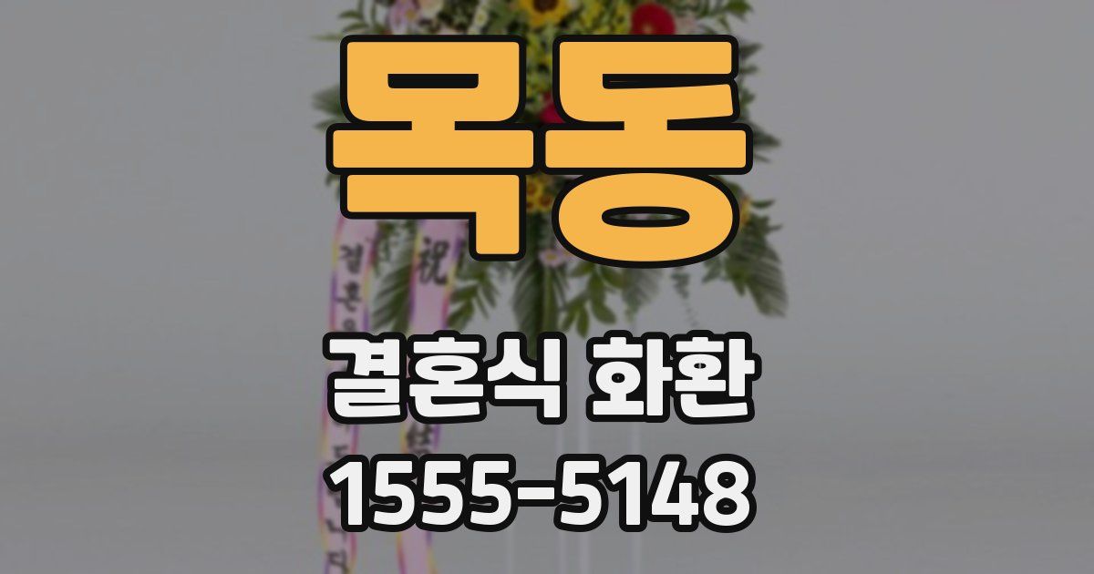 목동 결혼식 화환