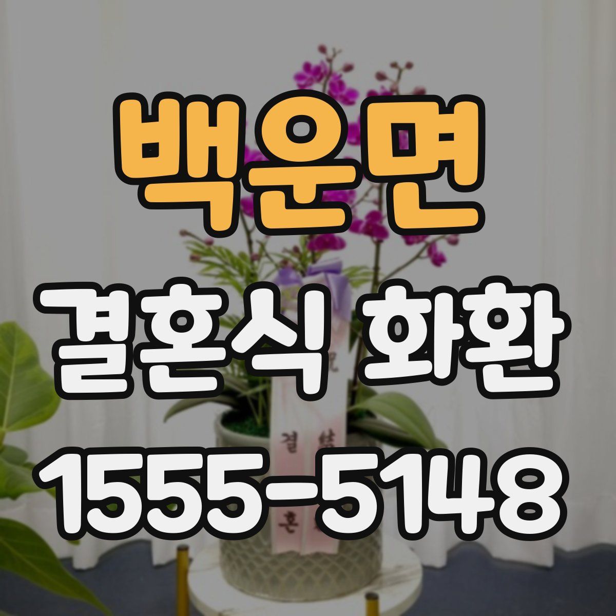 백운면 결혼식 화환