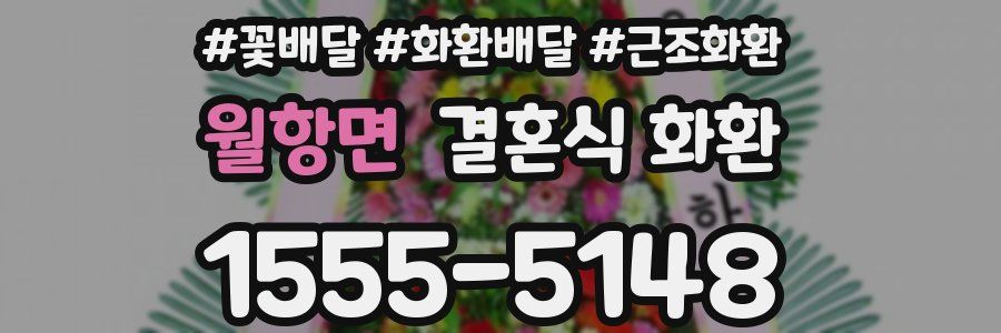 월항면 결혼식 화환