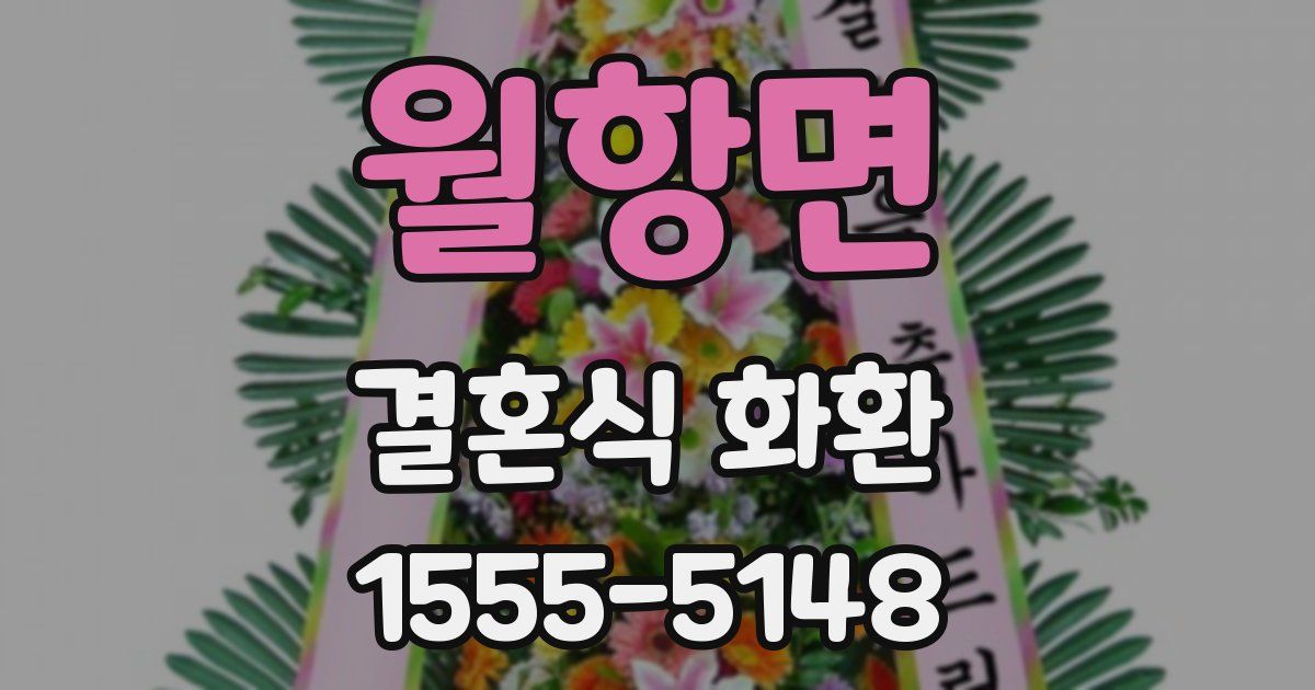 월항면 결혼식 화환