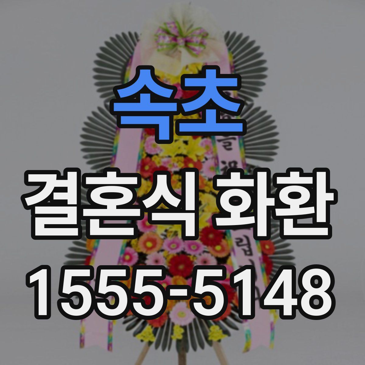 속초 결혼식 화환