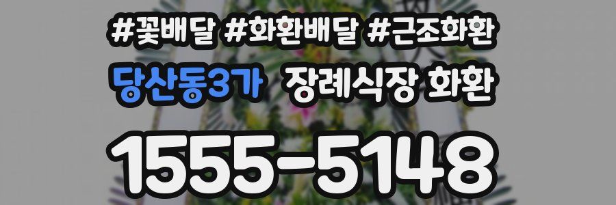 당산동3가 장례식장 화환