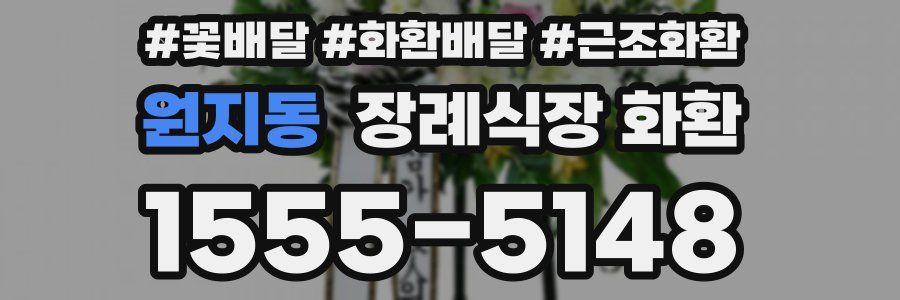 원지동 장례식장 화환