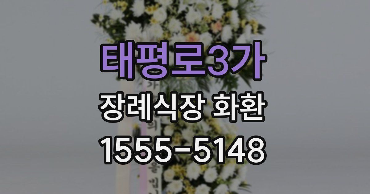 태평로3가 장례식장 화환
