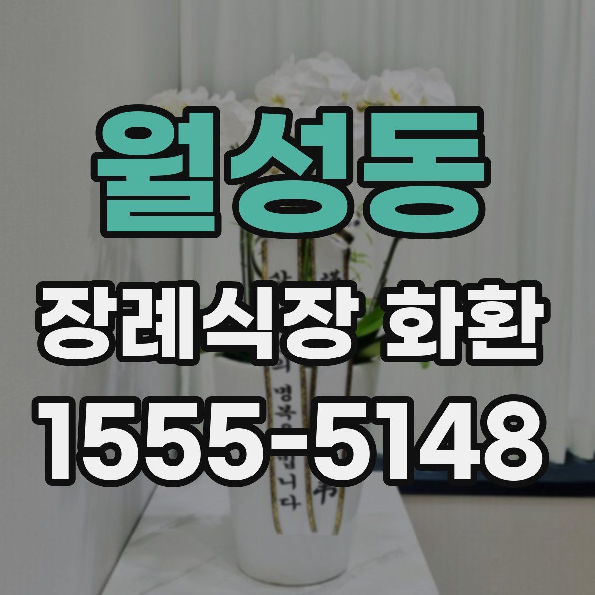 월성동 장례식장 화환