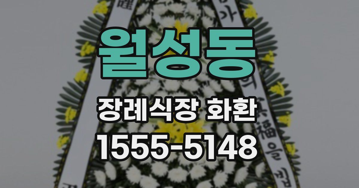 월성동 장례식장 화환