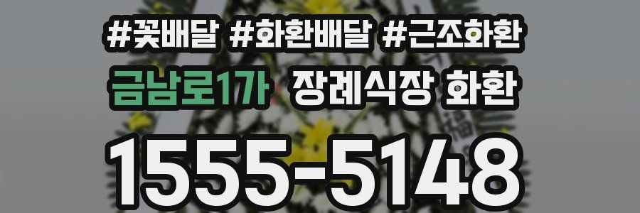 금남로1가 장례식장 화환