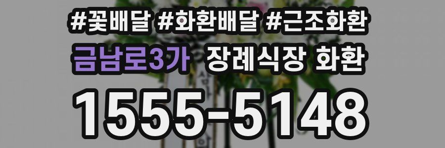 금남로3가 장례식장 화환