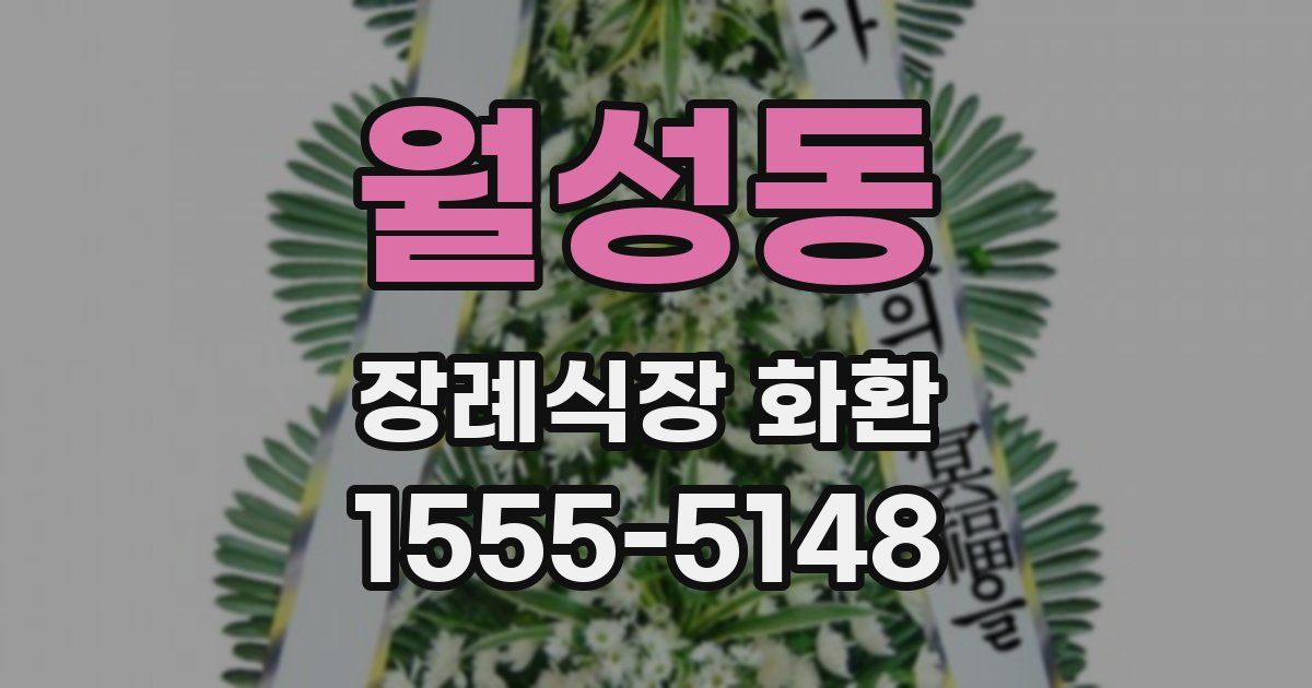 월성동 장례식장 화환
