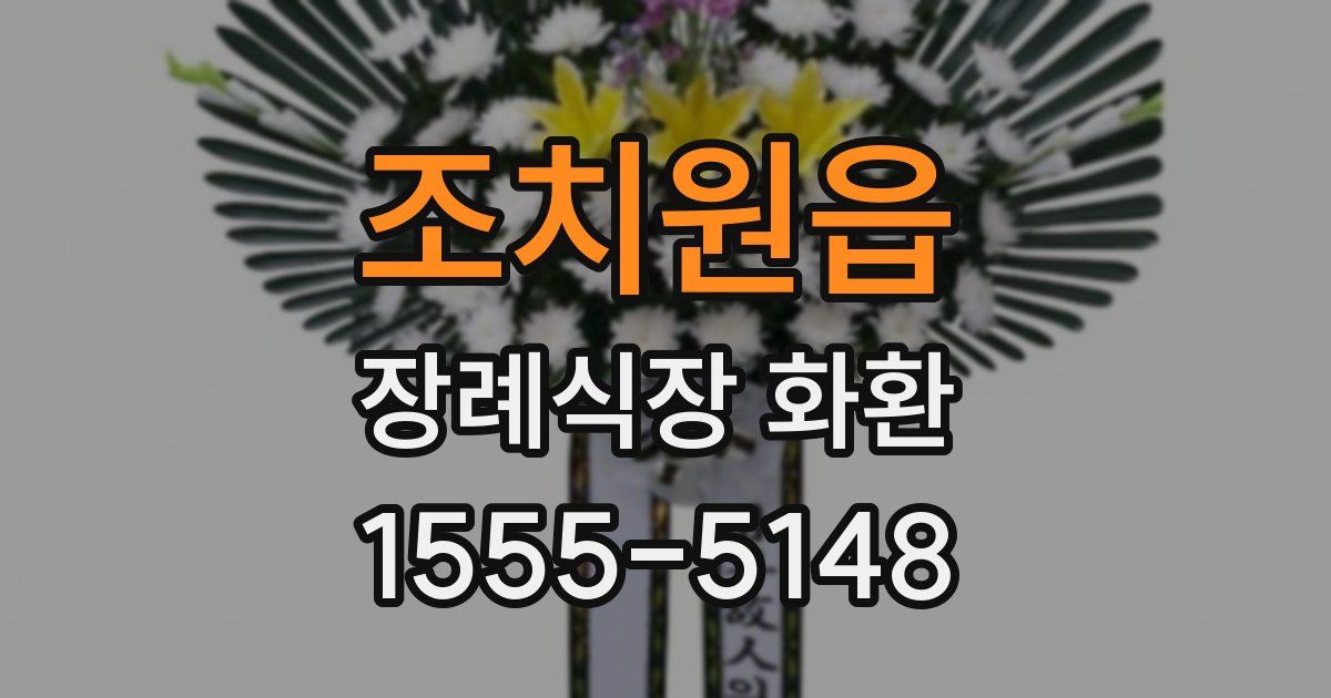 조치원읍 장례식장 화환