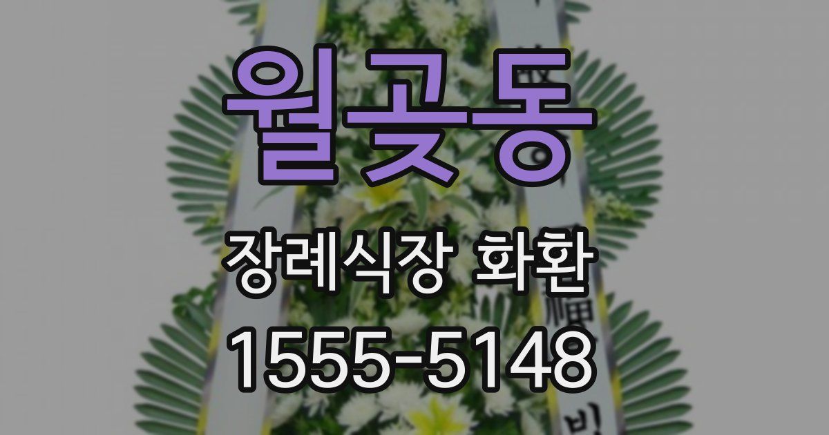 월곶동 장례식장 화환