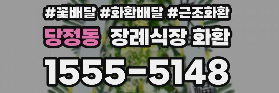 당정동 장례식장 화환