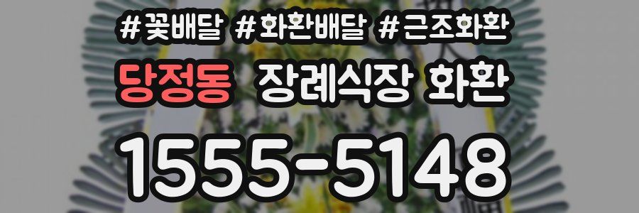 당정동 장례식장 화환