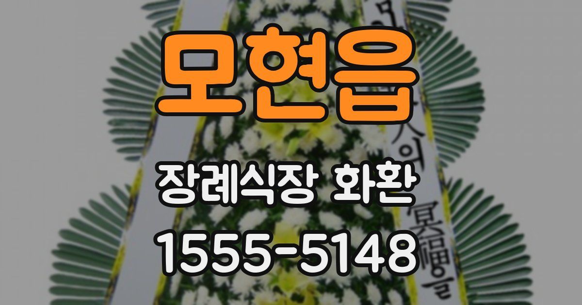 모현읍 장례식장 화환