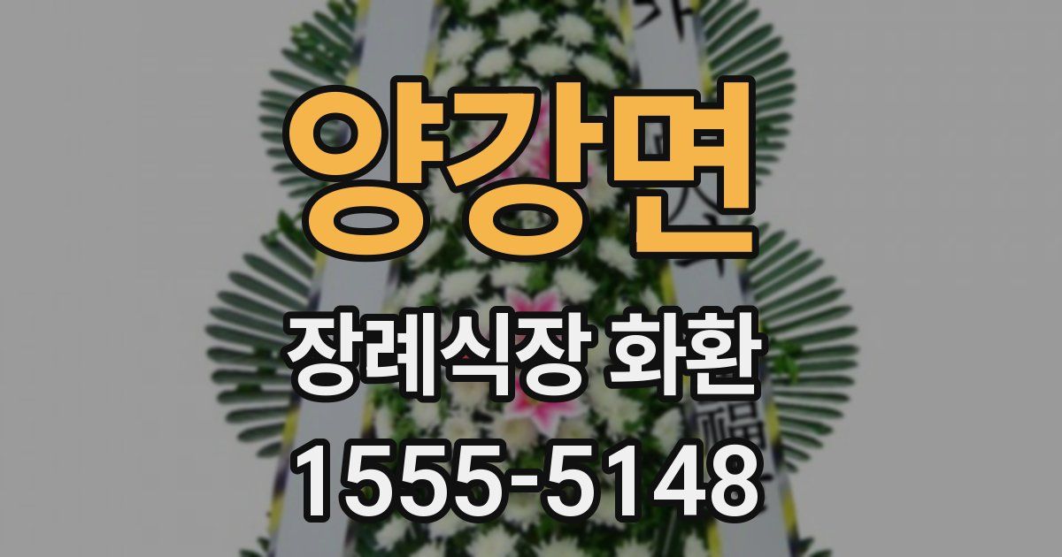 양강면 장례식장 화환