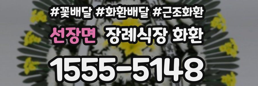 선장면 장례식장 화환