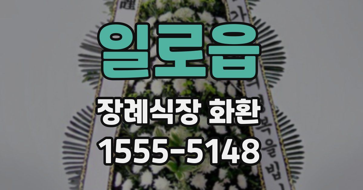 일로읍 장례식장 화환