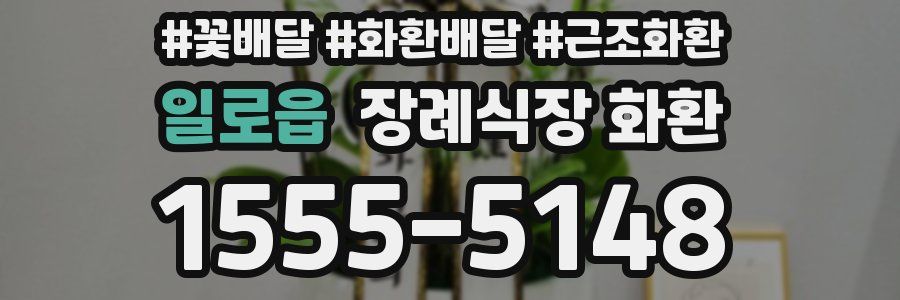 일로읍 장례식장 화환