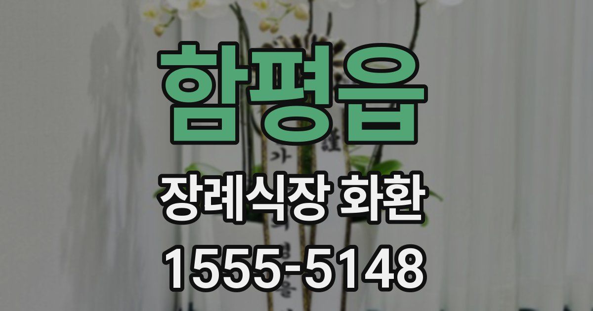 함평읍 장례식장 화환