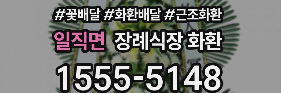 일직면 장례식장 화환