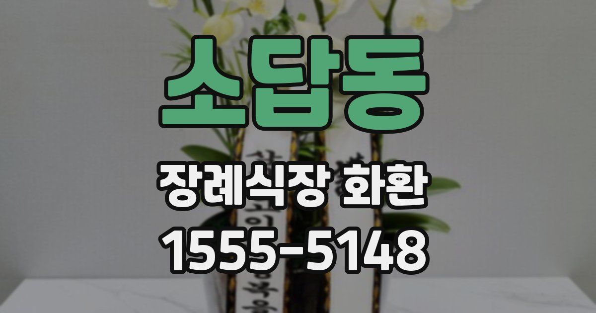 소답동 장례식장 화환