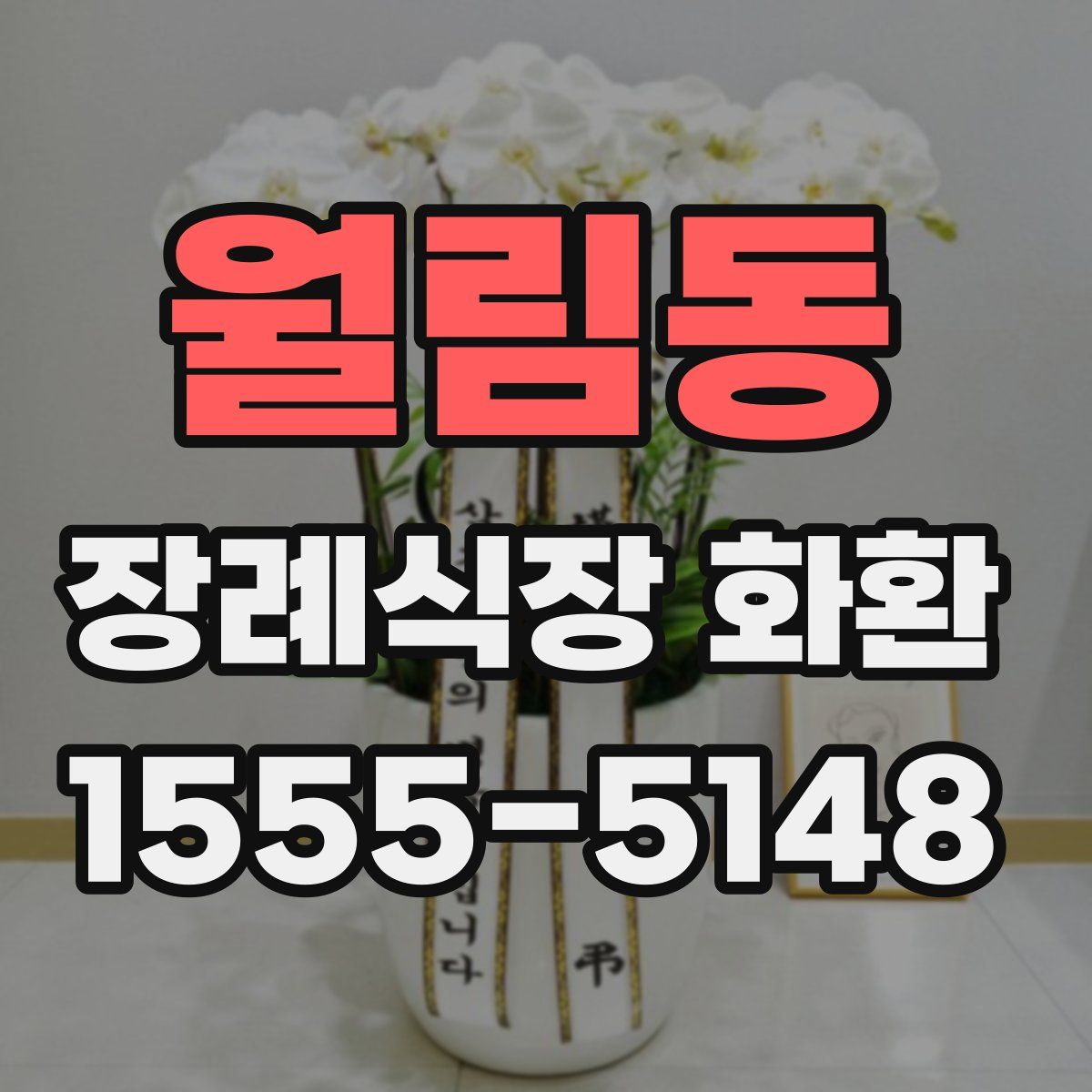 월림동 장례식장 화환