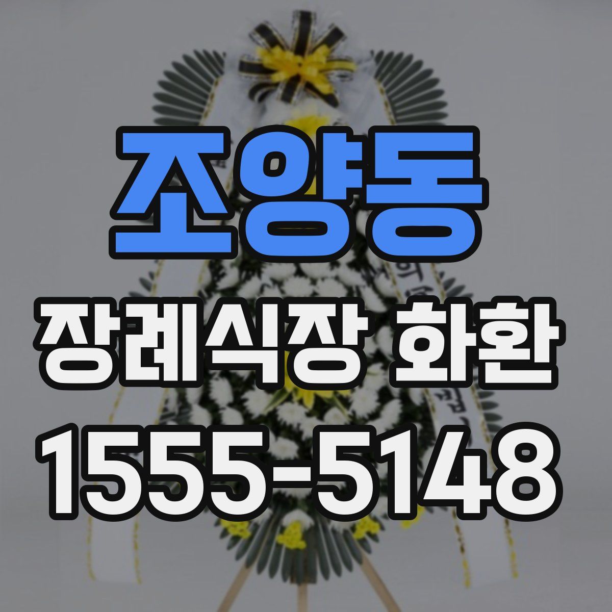 조양동 장례식장 화환