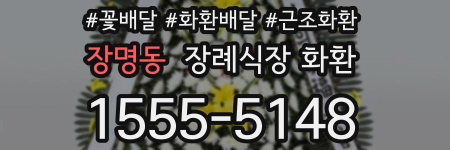 장명동 장례식장 화환