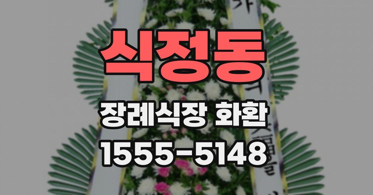 식정동 장례식장 화환