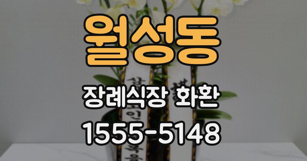 월성동 장례식장 화환