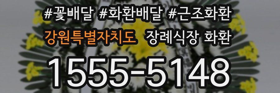 강원특별자치도 장례식장 화환