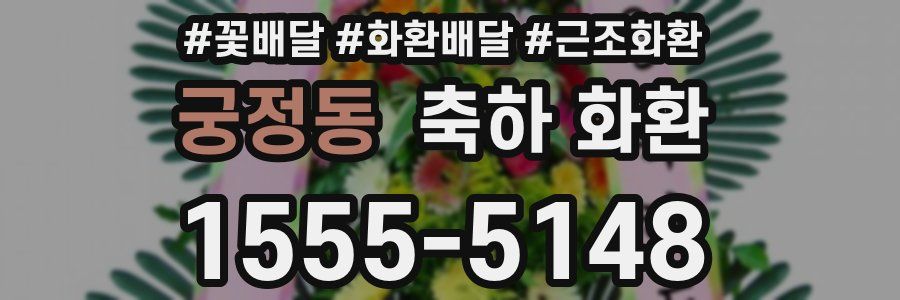 궁정동 축하 화환