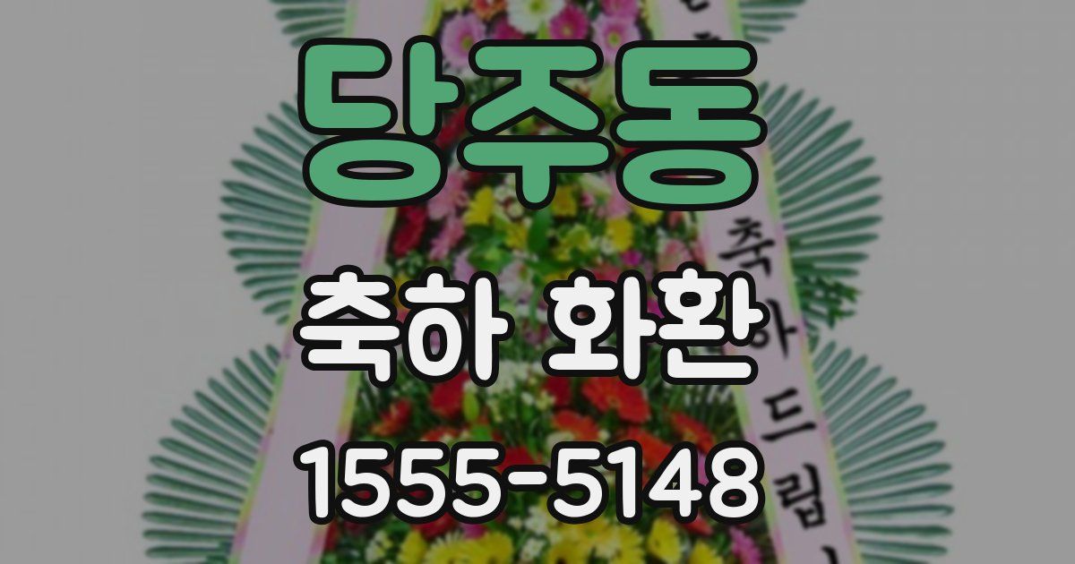 당주동 축하 화환