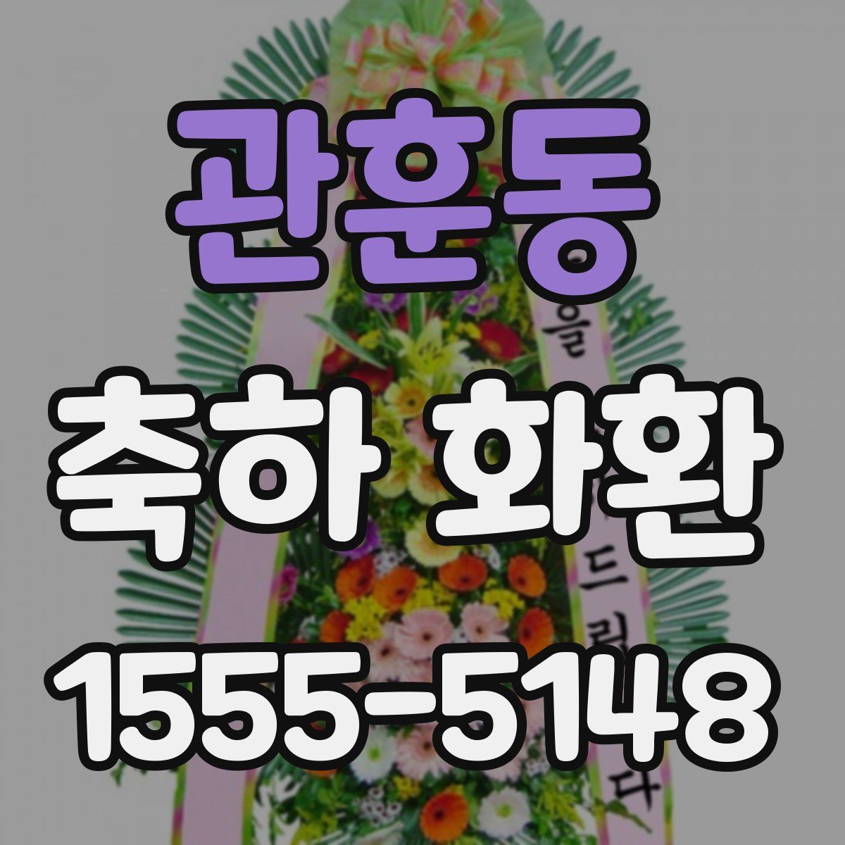 관훈동 축하 화환