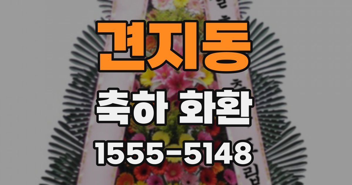 견지동 축하 화환