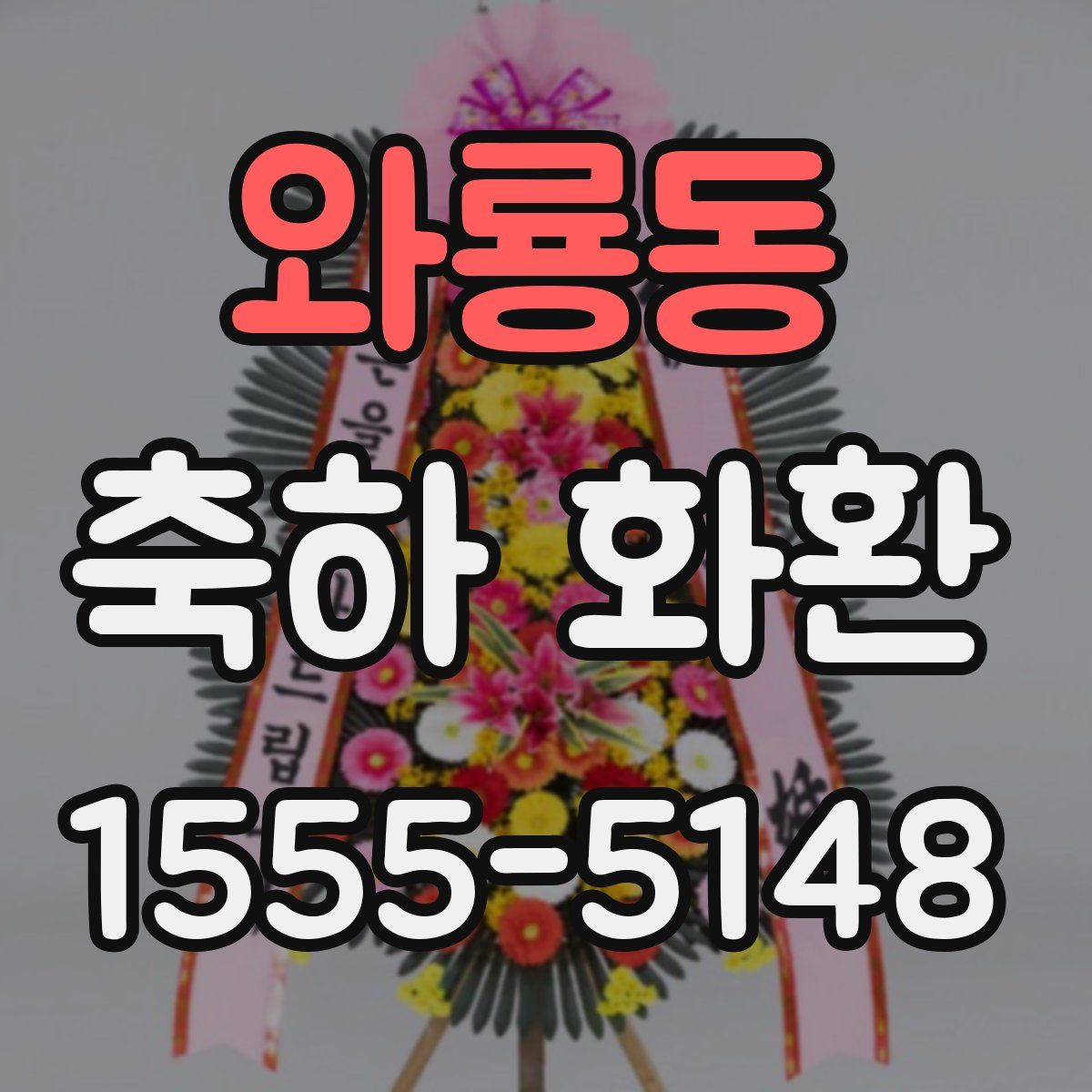 와룡동 축하 화환