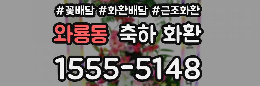 와룡동 축하 화환