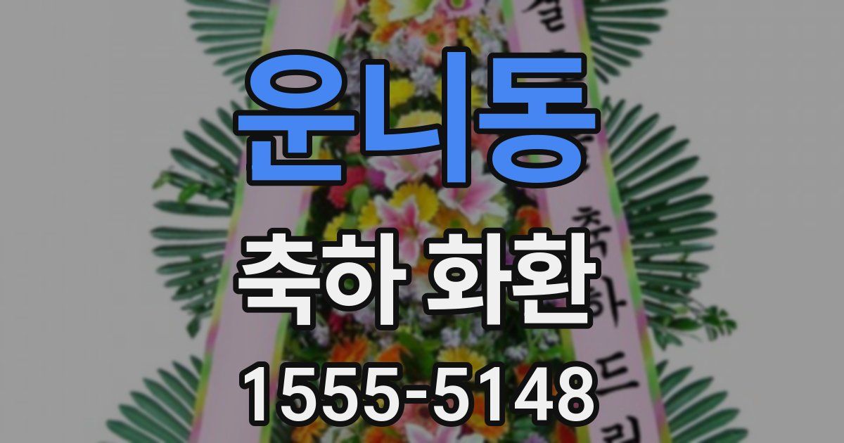 운니동 축하 화환