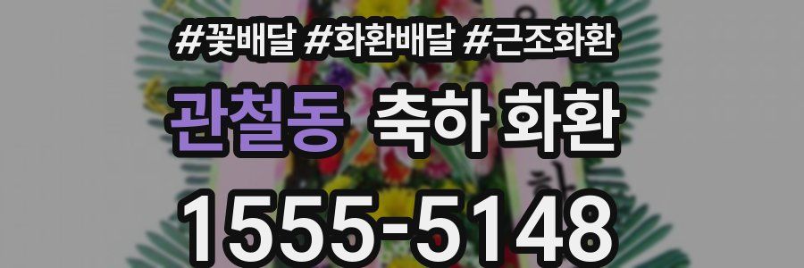 관철동 축하 화환